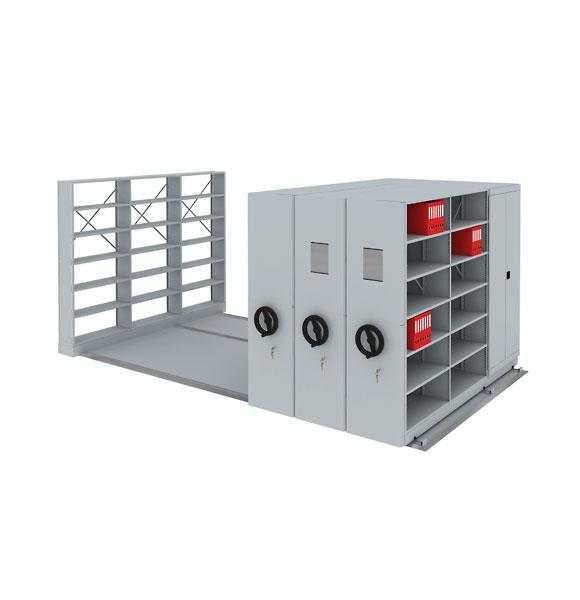 Стеллаж мобильный для библиотеки ДиКом СДМ