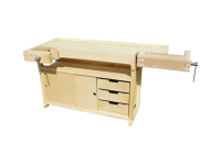 Верстак столярный Ученический (береза) с тумбой Практик