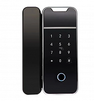 Умный дверной электронный замок SAFEBURG SMART GLAZZ BLACK