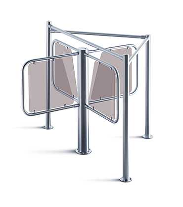 Полуростовый роторный турникет Perco RTD-03S с формирователем прохода RB-03S