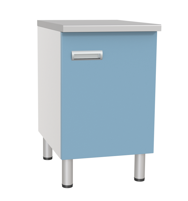 Стол лабораторный однотумбовый с дверкой СЛ-01-«МСК» (код СЛ-01-106)