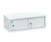 Индивидуальный шкаф кассира на 2 отделения горизонтальный, навесной (ИШК-2г)