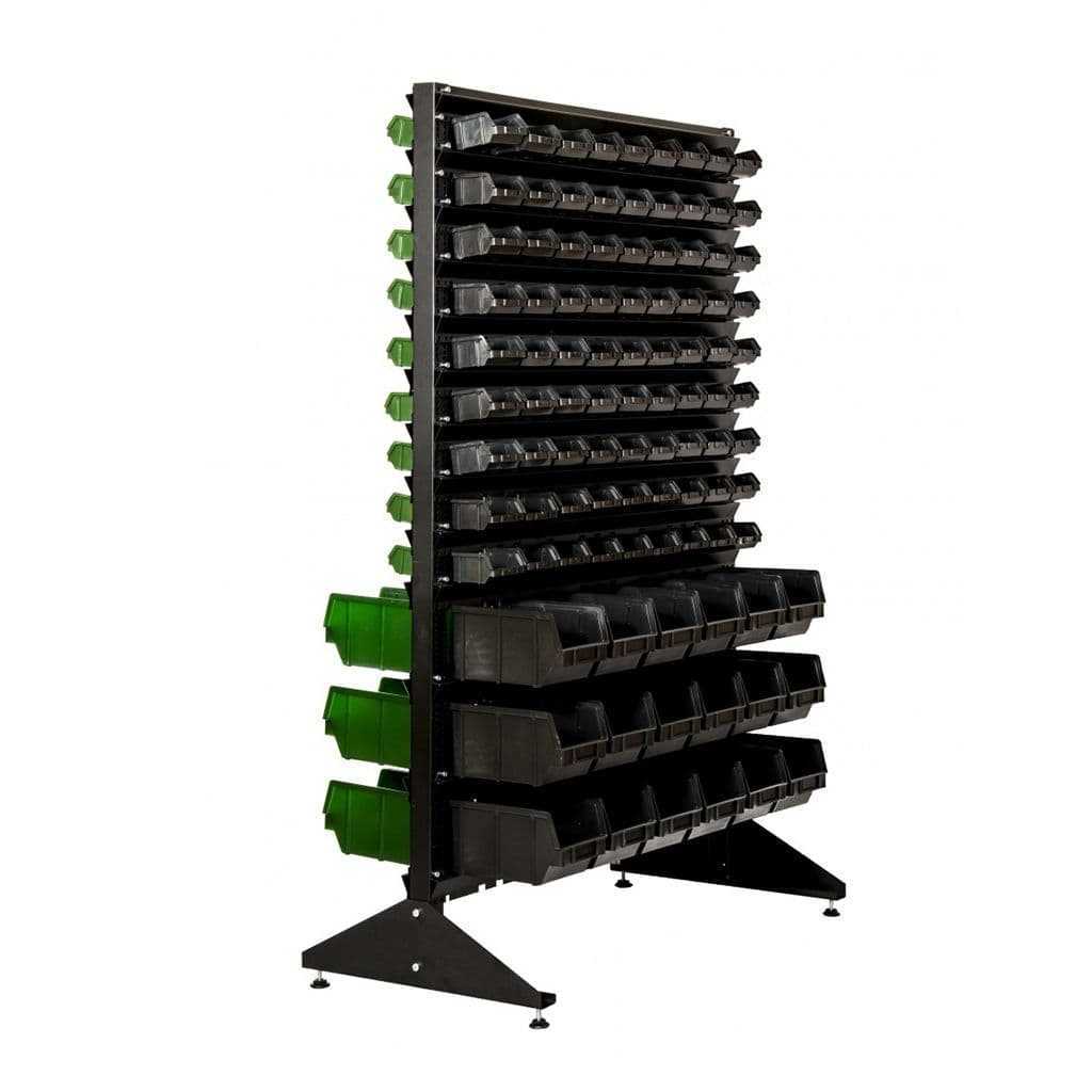 Стеллаж с пластиковыми ящиками 1802-9/0/3