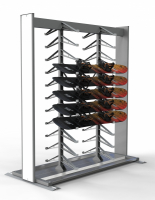 Стеллаж двухсторонний для хранения сноубордов " УРАЛ"