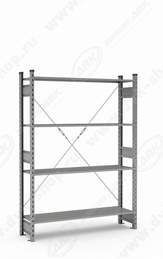 Стеллаж полочный СТ-031 2279x1066x300 (4 полки) до 300 кг нагрузка