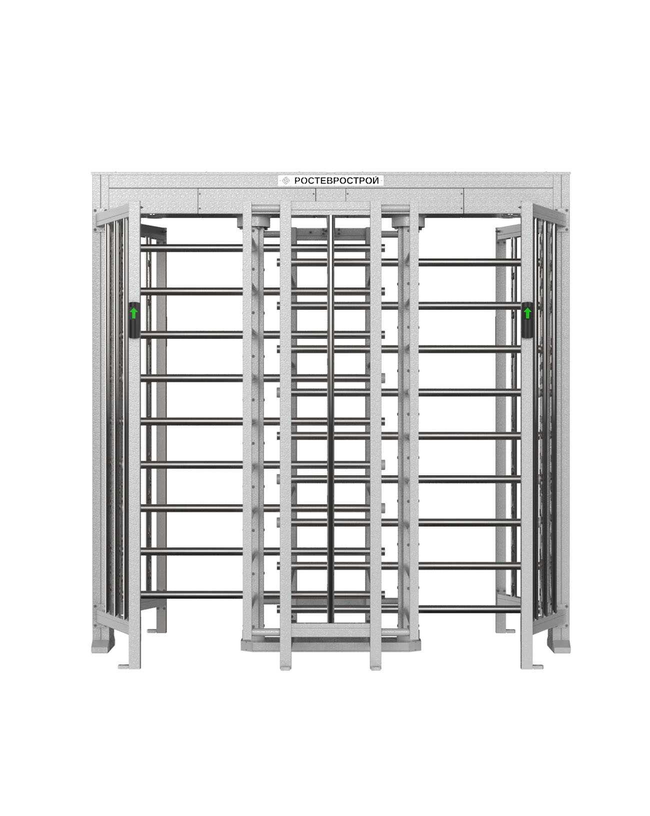 Полноростовой роторный двух проходной 4-х лопастной турникет «ПР2/4М2 У» модификации 2019 года