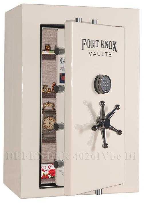 Сейф с возможностью крепить на пол для дома и квартиры Fort Knox® Defender 4026IVbc Di